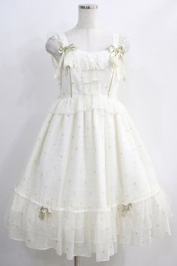 画像1: Angelic Pretty / Twinkle Tonightジャンパースカート Free シロ H-24-11-16-037-AP-OP-NS-ZH