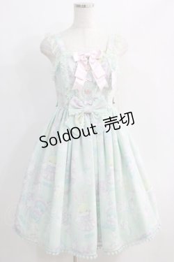 画像1: Angelic Pretty / Moco moco Bunnysジャンパースカート Free ミント H-24-11-16-039-AP-OP-NS-ZH