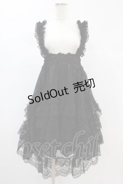 画像1: majoh / GOTHIC TULLE FISHTAIL DRESS  ブラック×ブラック H-24-11-16-1006-0-OP-KB-ZH