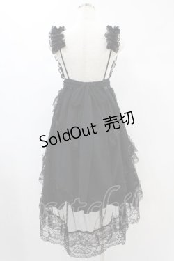 画像2: majoh / GOTHIC TULLE FISHTAIL DRESS  ブラック×ブラック H-24-11-16-1006-0-OP-KB-ZH