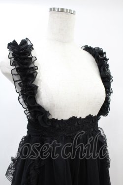 画像4: majoh / GOTHIC TULLE FISHTAIL DRESS  ブラック×ブラック H-24-11-16-1006-0-OP-KB-ZH