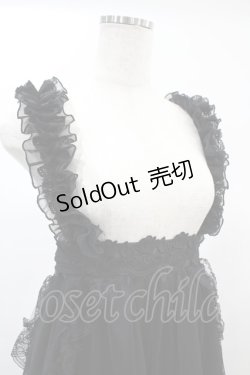 画像4: majoh / GOTHIC TULLE FISHTAIL DRESS  ブラック×ブラック H-24-11-16-1006-0-OP-KB-ZH