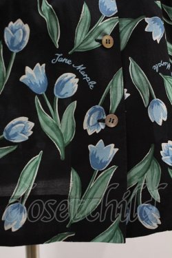 画像5: Jane Marple / Tulip garden embroideryカラードレス  ブラック H-24-11-16-1009-JM-OP-KB-ZT1118H