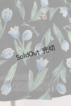 画像5: Jane Marple / Tulip garden embroideryカラードレス  ブラック H-24-11-16-1009-JM-OP-KB-ZT233