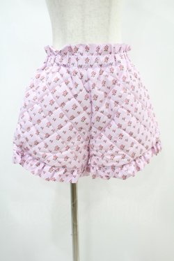 画像1: Candy Stripper / TINY ROSE QUILTING SHORTS  ピンク H-24-11-16-1003-PU-PA-KB-ZH