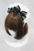 Angelic Pretty / Ladyカフェカチューシャ  オフ/ブラック H-24-11-17-1006-AP-AC-NS-ZH