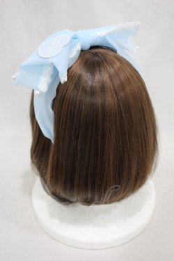 画像2: Angelic Pretty / Heartワッペンオーガンジーリボンカチューシャ  サックス H-24-11-17-1003-AP-AC-NS-ZH