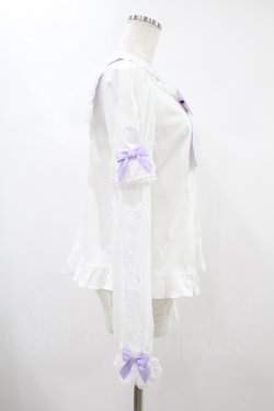 画像3: Angelic Pretty / Fancyスクール付け袖ブラウス Free オフ/ラベンダー H-24-11-17-1024-AP-BL-NS-ZH