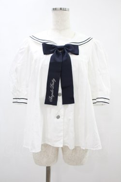 画像1: Angelic Pretty / Dolly Sailorブラウス Free オフ/ネイビー H-24-11-17-1027-AP-BL-NS-ZH