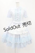 Angelic Pretty / Stripe Girly Cafe Set Free サックス H-24-11-17-1028-AP-OP-NS-ZH