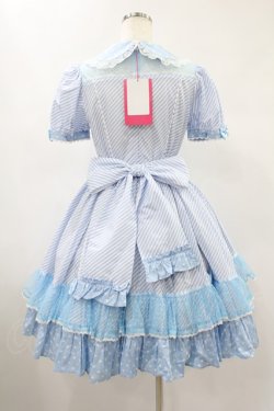 画像2: Angelic Pretty / Stripe Girly Cafe Set Free サックス H-24-11-17-1028-AP-OP-NS-ZH