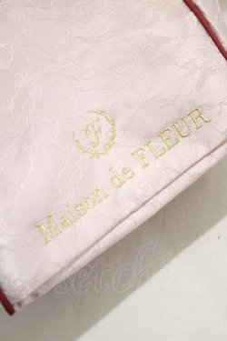 画像3: Maison de FLEUR / 札幌限定マルチポケットトートレースフリルハンドルトート  ピンク H-24-11-17-002-LO-BG-NS-ZH