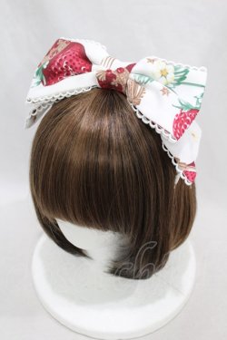 画像1: Angelic Pretty / Royal Crown Berryカチューシャ  シロ H-24-11-19-1016-AP-AC-NS-ZH