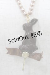 Q-pot. / Lollipop Chocolate Rabbit Necklace  チョコレート H-24-11-19-023-QP-AC-KB-ZH