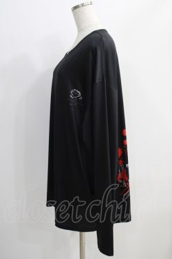 画像2: NieR Clothing / プリントLONG CUTSEW  黒 H-24-11-20-052-PU-TO-KB-ZH