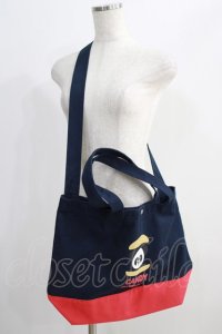 Candy Stripper / PEPE BURGER CANVAS TOTE BAGS  ネイビー H-24-11-20-055-PU-BG-KB-ZH