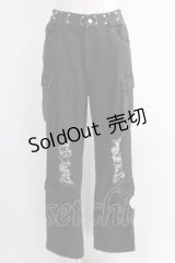 NieR Clothing / ダメージデニム  黒 H-24-11-20-003-PU-PA-KB-ZH