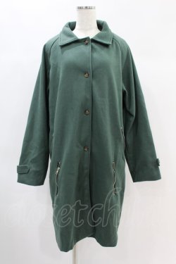 画像1: NieR Clothing / ジェンダーレス4POCKET LONG COAT  グリーン H-24-11-22-1035-PU-CO-KB-ZH