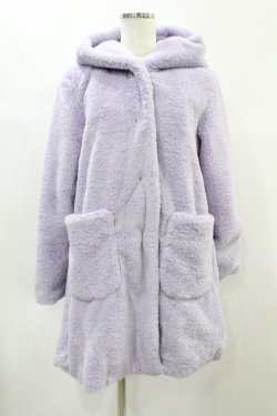 画像1: Candy Stripper / COTTON CANDY FUR COAT S ラベンダー H-24-11-22-1058-PU-CO-KB-ZH