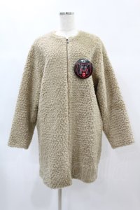 HYSTERIC GLAMOUR / ボアジップアウター  ベージュ H-24-11-22-1060-PU-CO-KB-ZH