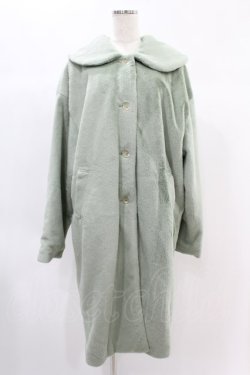 画像1: Candy Stripper / POWDERY FUR COAT  グリーン H-24-11-22-1018-PU-CO-KB-ZH