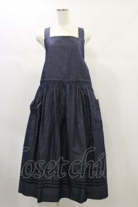 Jane Marple / Vintage marine tablier skirt M ネイビー H-24-11-23-079-JM-SK-KB-ZH