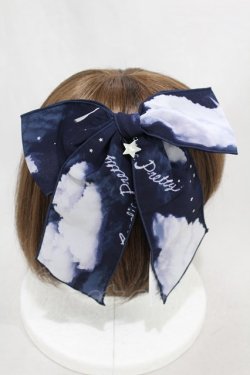 画像2: Angelic Pretty / Misty Skyリボンクリップ  ネイビー H-24-11-24-1001-AP-AC-NS-ZH