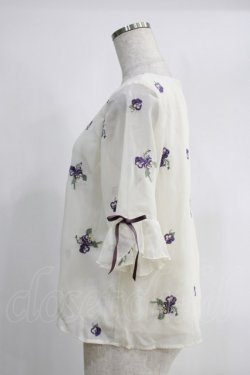 画像2: an another angelus / パンジー総刺繍ブラウス Free OFF WHITE H-24-11-24-076-CA-BL-NS-ZH