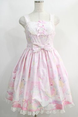 画像1: Angelic Pretty / Dream Fantasyラウンド切替ジャンパースカートSet Free ピンク H-24-11-24-015-AP-OP-NS-ZH