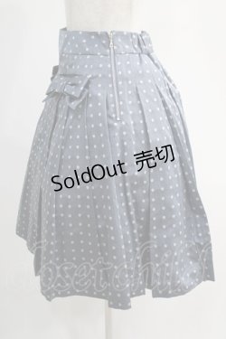 画像2: Jane Marple / Dot jacquard tuck skirt  ブルーグレー H-24-11-25-027-JM-SK-KB-ZH