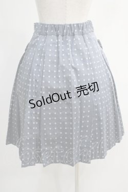 画像3: Jane Marple / Dot jacquard tuck skirt  ブルーグレー H-24-11-25-027-JM-SK-KB-ZH