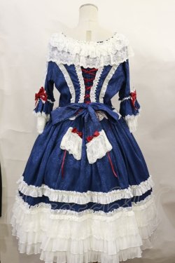 画像3: Hinana Queena / -Moira- Classic Lolita Dress XL ネイビー H-24-11-25-1012-EL-OP-NS-ZH