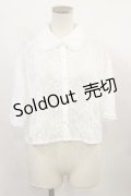 Fi.n.t / 総レースクロップドシャツ Free OFF WHITE H-24-11-25-1034-CA-BL-NS-ZH