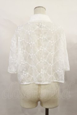 画像2: Fi.n.t / 総レースクロップドシャツ Free OFF WHITE H-24-11-25-1034-CA-BL-NS-ZH