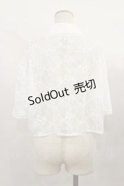 画像2: Fi.n.t / 総レースクロップドシャツ Free OFF WHITE H-24-11-25-1034-CA-BL-NS-ZH