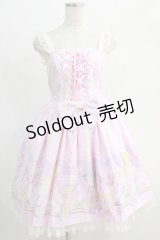 Angelic Pretty / Cotton Candy Shop ジャンパースカートSet Free ピンク H-24-11-27-056-AP-OP-NS-ZH