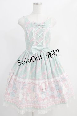 画像1: Angelic Pretty / MELODY TOYS襟付ジャンパースカート Free ミント H-24-11-27-060-AP-OP-NS-ZH