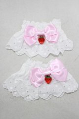 Angelic Pretty / Berryビーズお袖とめ  白/ピンク H-24-11-27-023-AP-ZA-NS-ZH