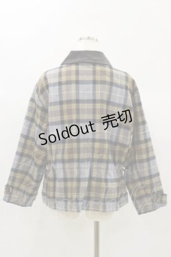 画像2: Jane Marple Dans Le Salon / Tartan check hunting jacket  グレー H-24-11-28-036-JM-JA-KB-ZH