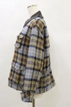 画像3: Jane Marple Dans Le Salon / Tartan check hunting jacket  グレー H-24-11-28-036-JM-JA-KB-ZH