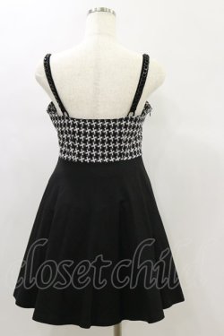 画像2: PUNK RAVE / Swallow gird stitching suspenders punk little black dress XS 黒 H-24-11-28-058-PU-OP-KB-ZH