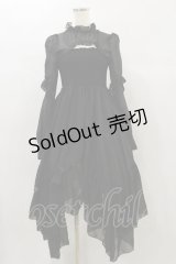 PUNK RAVE / Absinthium Chiffon Dress  黒 H-24-11-28-084-PU-OP-KB-ZH