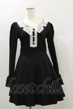 画像1: DARK IN LOVE / Gothic lolita doll longsleeves dress S 黒 H-24-11-28-087-PU-OP-KB-ZH