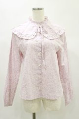 Jane Marple Dans Le Salon / D’anjo coast cape blouse  ピンク H-24-11-28-021-JM-BL-KB-ZH