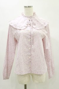 Jane Marple Dans Le Salon / D’anjo coast cape blouse  ピンク H-24-11-28-021-JM-BL-KB-ZH