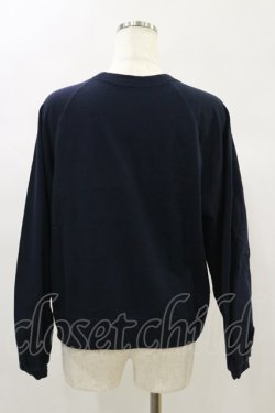 画像2: Jane Marple Dans Le Salon / Soft fleece puffy sleeve sweatshirt  ネイビー H-24-11-28-030-JM-TO-KB-ZH