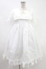 Angelic Pretty / Stripeステラ半袖ワンピース Free 白 H-24-12-01-086-AP-OP-NS-ZH