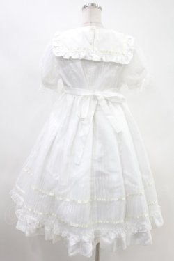 画像2: Angelic Pretty / Stripeステラ半袖ワンピース Free 白 H-24-12-01-086-AP-OP-NS-ZH