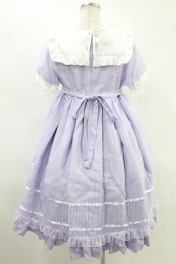 画像2: Angelic Pretty / Stripeステラ半袖ワンピース Free ラベンダー H-24-12-01-087-AP-OP-NS-ZH