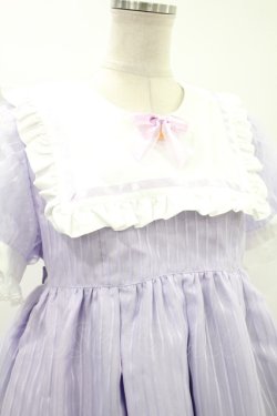 画像4: Angelic Pretty / Stripeステラ半袖ワンピース Free ラベンダー H-24-12-01-087-AP-OP-NS-ZH